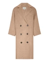 Loulou Studio Oversized Double-breasted Wool Coat In Taupe
