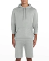 Bugatchi Men's Comfort Hooded Sweatshirt In Platinum