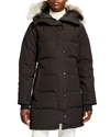 Canada Goose Shelburne Parka With Fur Hood In Black