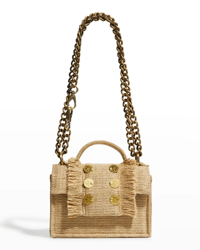 Kooreloo Petite Jute Chain Top-handle Shoulder Bag In Dazzling Gold
