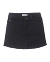 Dl Premium Denim Girl's Denim Miniskirt In Black