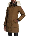 Canada Goose Shelburne Parka With Fur Hood In Military Green