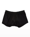 Derek Rose Alex 1 Stretch Jersey Hipster Boxer Briefs (shorter Leg) In Black