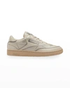Maison Margiela Men's X Reebok Club C Trompe L'oeil Sneakers In Natural