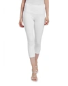 Lyssé Denim Capri Leggings In White In White