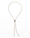 Boucheron Women's Quatre Classique 18k Tri-tone Gold, Brown Pvd & Diamond Pendant Bolo Necklace