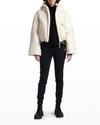 MONCLER GENIUS 2 MONCLER 1952 NYLON HIDDEN DOWN HOODED ALISIA JACKET,PROD242180522