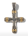 Konstantino Men's Phidias Sterling Silver And Bronze Cross Pendant In Two Tone