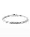 David Yurman Spiritual Beads Sterling Silver Cushion Bracelet In Silver