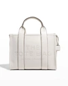 The Marc Jacobs Traveler Logo Leather Mini Tote Bag In Cotton