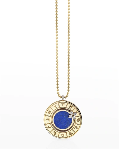 Roberto Coin 18k Rose Gold Verona Blue Lapis Zodiac Medallion