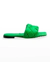 Bottega Veneta Bv Lido Flat Sandals In Blaster