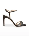 Badgley Mischka Marina Ankle-strap Sandals In Black