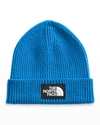 THE NORTH FACE KID'S BOX LOGO RIB KNIT BEANIE,PROD246500032