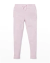 Polo Ralph Lauren Kids' Girl's Drapey Terry-fleece Lounge Pants In Hint Of Pink