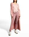 Ag Velvet Farrah High Rise Skinny Pants In Lavender Sunset