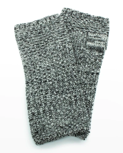 Portolano Cashmere Arm Warmers W/ Thumbhole Cuffs In Black