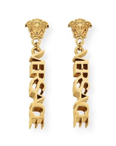 Versace Dangle Earrings In  Gold