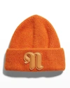 NANUSHKA MEN'S HIGGINS FLUFFY LOGO BEANIE,PROD243960395