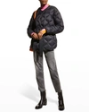 Rag & Bone Rudy Belted Quilted Shell Down Jacket In Black