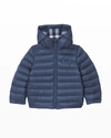 BURBERRY BOY'S QUILTED PUFFER HOODED JACKET, SIZES 3-14,PROD244580076