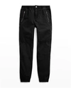 Polo Ralph Lauren Little Boy's Cotton Poplin Jogger Pants In Polo Black