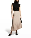 NIC + ZOE COZY ALL DAY ASYMMETRIC RIB SKIRT,PROD245690176