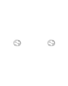 Gucci 18kt White Gold Interlocking G Stud Earrings In Wg