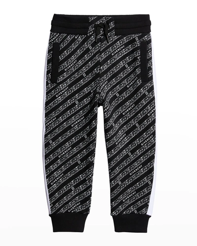 Givenchy Kids' Boys' Chain Print Sweatpants In M41 Blackwhite