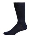 Brioni Men's Solid Crew Socks In 4041midnight Blue