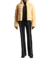 Bottega Veneta Intrecciato Pattern Padded Jacket In Butter