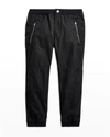 Polo Ralph Lauren Little Boy's Cotton Poplin Jogger Pants In Polo Black