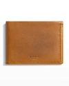 Shinola Men's Slim Vachetta Leather Bifold Wallet In Tan