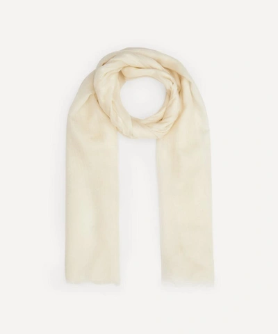 The Uniform Cashmere Pashmina Scarf In Milk