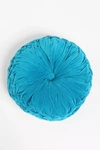 Urban Outfitters Round Pintuck Pillow In Turquoise