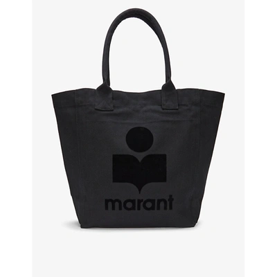 Isabel Marant Yenky Logo-print Cotton Tote Bag In Black