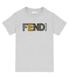 FENDI LOGO棉质T恤,P00597556
