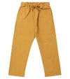 CARAMEL LEDA COTTON trousers,P00606848