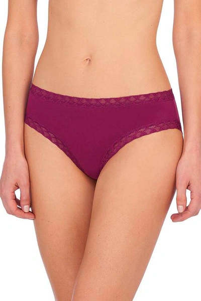 Natori Intimates Bliss Girl Comfortable Brief Panty Underwear In Port