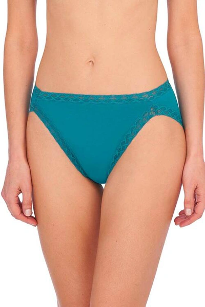 Natori Intimates Bliss French Cut Brief Panty Underwear With Lace Trim In Tropic