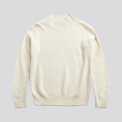 Asket The Mock Neck Jumper Creme