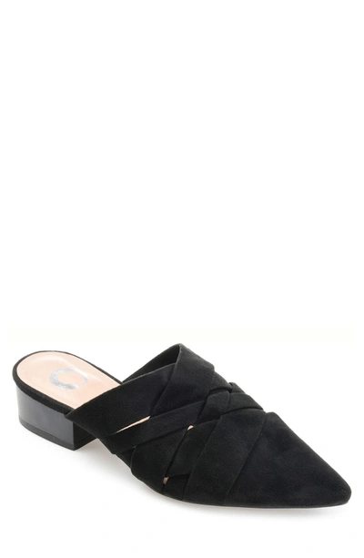 Journee Collection Kalida Pointed Toe Mule In Black