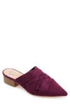 Journee Collection Kalida Pointed Toe Mule In Purple