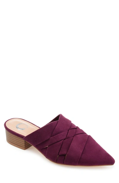 Journee Collection Kalida Pointed Toe Mule In Purple