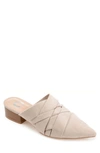 Journee Collection Kalida Pointed Toe Mule In Beige