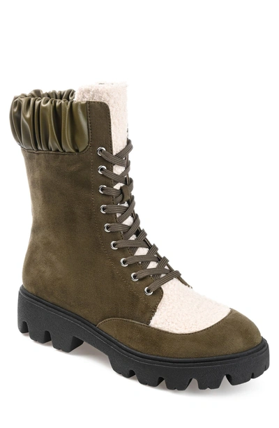 JOURNEE COLLECTION JOURNEE COLLECTION ELIBOR FAUX SHEARLING BOOTIE