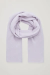 Cos Pure Cashmere Scarf In Purple