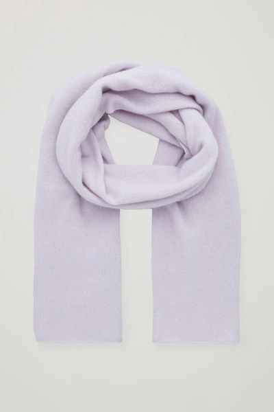 Cos Pure Cashmere Scarf In Purple