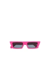 Off-white Marfa Rectangular-frame Sunglasses In Pink