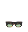 Off-white Catalina Square-frame Sunglasses In Brown
